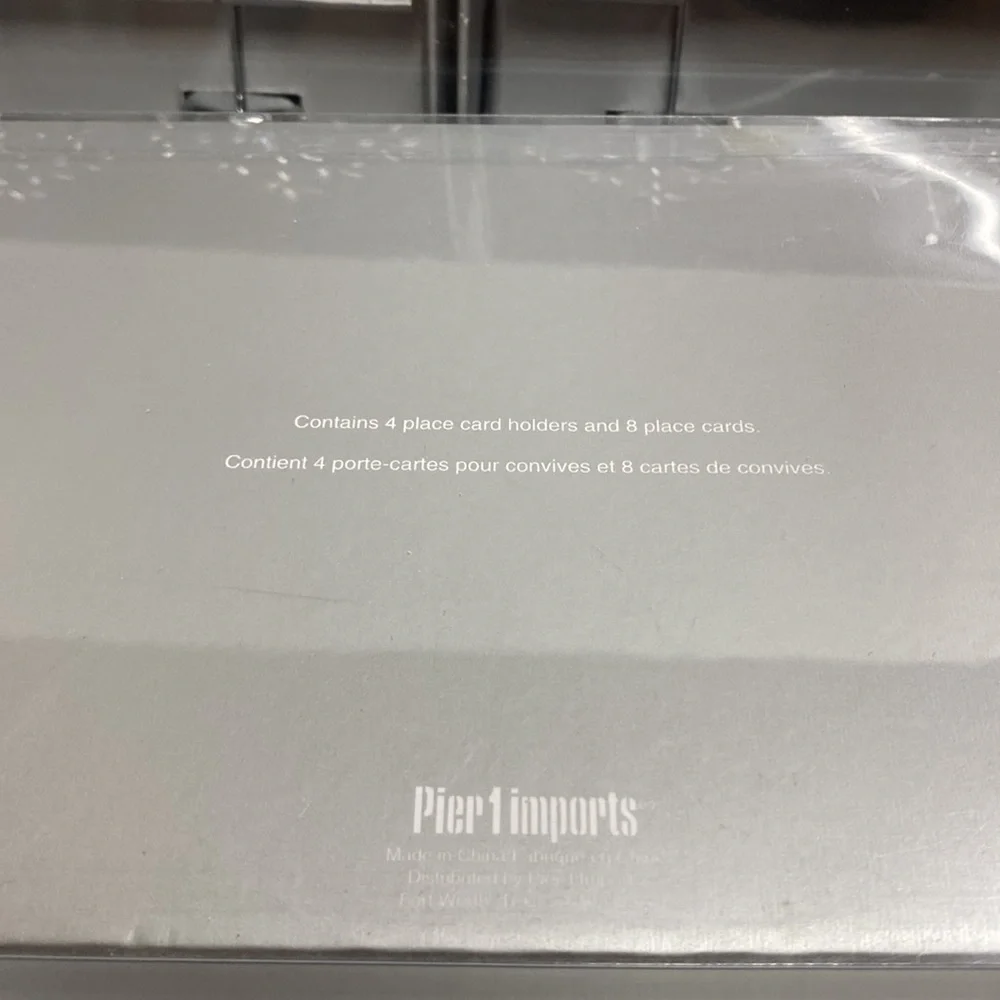 Pier 1 Christmas Holiday Place Card Holders 3 Boxes of 4 each‎ No Cards